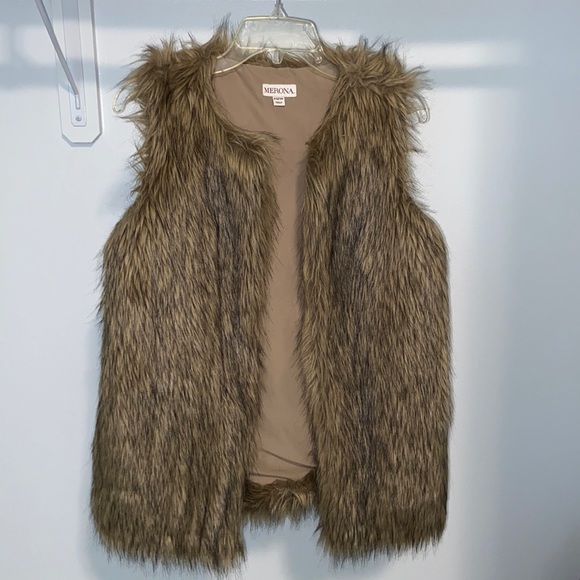Coats | 2 For 2 Merona Fur Vest | Poshmark